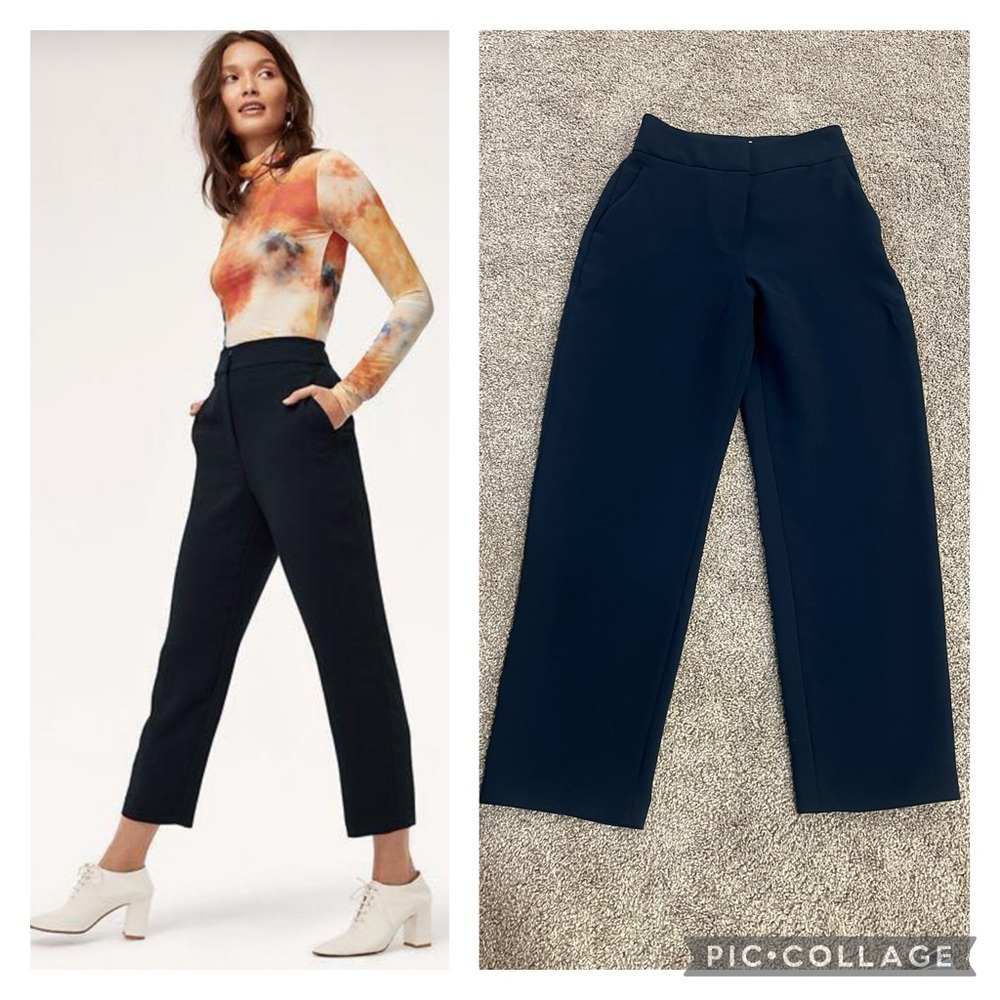 Women's Deep Navy Wilfred Janelle Tailored Pants Size 00